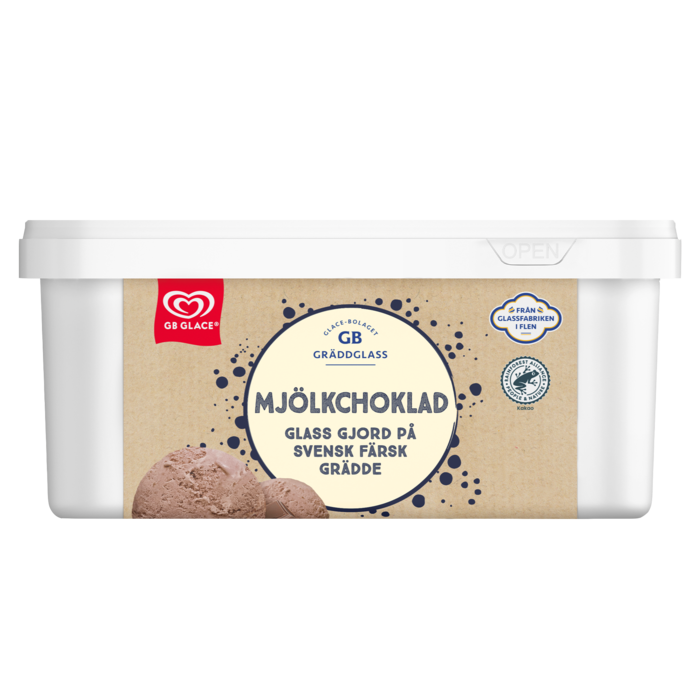 Gräddglass Mjölkchoklad 1,8L
