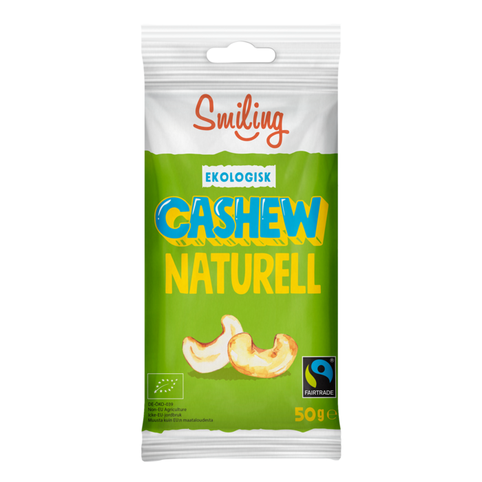 Smiling Cashew Naturell 50g EKO & Fairtrade