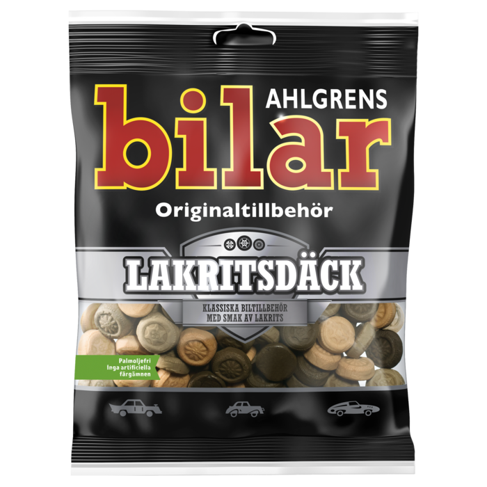 Ahlgrens Bilar Lakritsdäck 110g