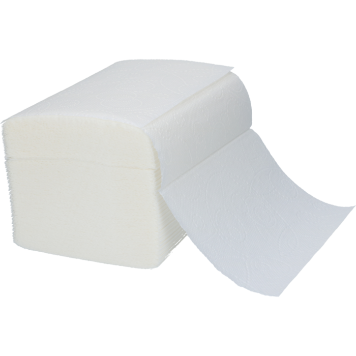Disp.servetter vit 2-lags 16*21cm 200-p