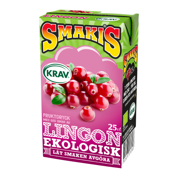 Smakis Lingon 25 cl EKO