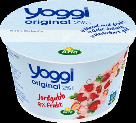 Yoggi Orig Youghurt Jordg Portion 200g