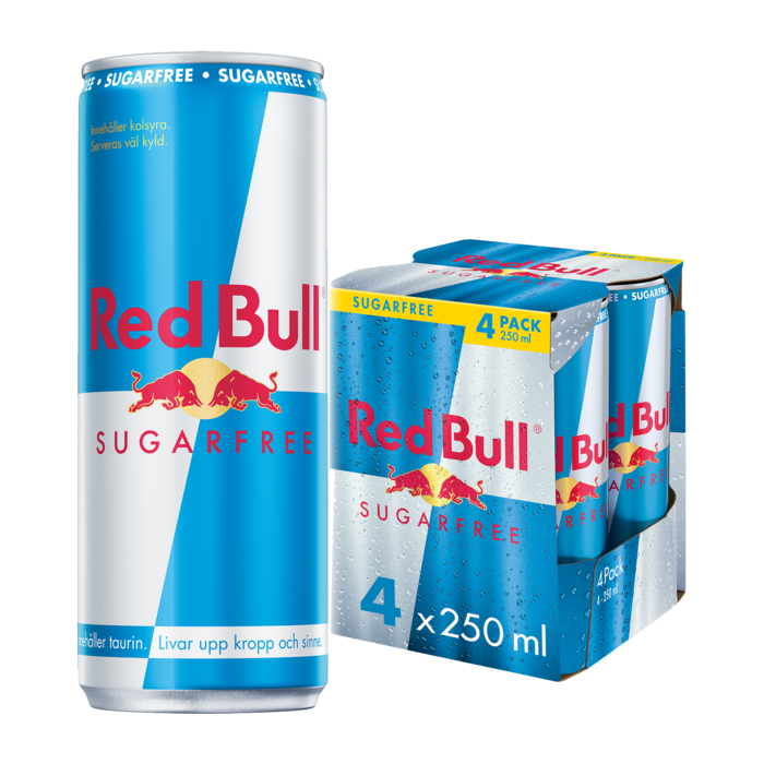 Red Bull Sockerfri 250ml 4-pack