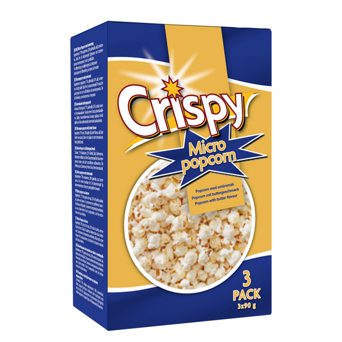 Micropopcorn smör 90g 3-pack