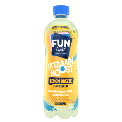 Fun Light Lemon Breeze 50cl Koffeinfri