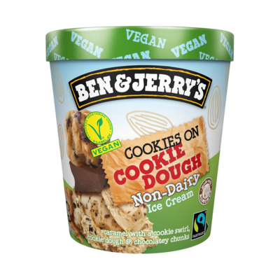 Ben & Jerry Non Dairy Cookies on Cookie Dough 