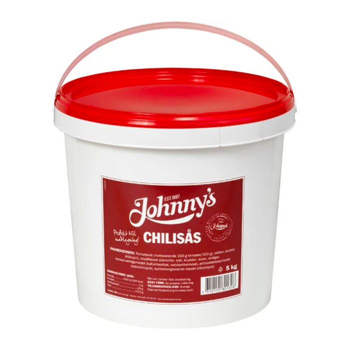 Johnnys Chilisås hink 5kg 