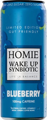 Homie Wake Up Synbiotic Blueberry 33cl