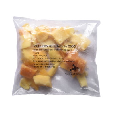 Gul 01 (Mix 5) Mango, passionsfrukt, ananas
