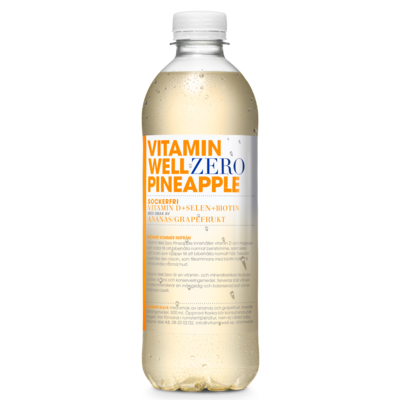Vitamin Well Zero Pineapple 12x50cl