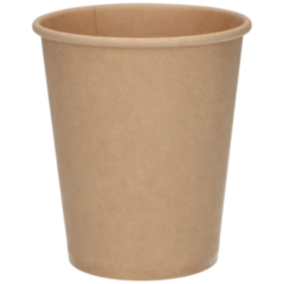 TIN Pappersmugg Brun 23cl Helkart