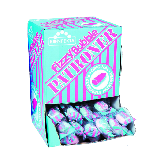 Fizzy Bubble patroner i holk (200st)