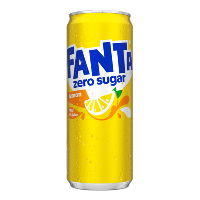 Fanta Zero Lemon 33cl  burk