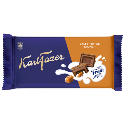 Karl Fazer Salty Toffee Crunch 145g
